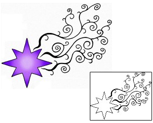 Star Tattoo Astronomy tattoo | KMF-00040