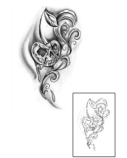 Decorative Tattoo Decorative Skull Cherry Tattoo