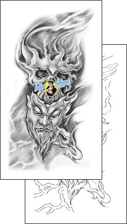Evil Tattoo skull-tattoos-lina-korol-kof-00028