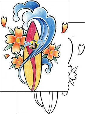 Flower Tattoo plant-life-flowers-tattoos-kevin-pregitzer-kpf-00009