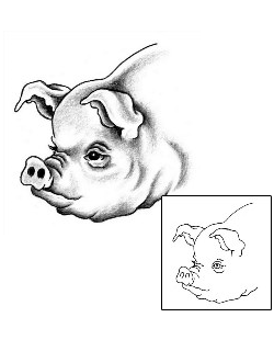 Pig Tattoo Animal tattoo | KRF-00009