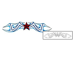 Star Tattoo Specific Body Parts tattoo | KSF-00013