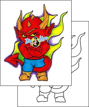 Devil - Demon Tattoo ksf-00019