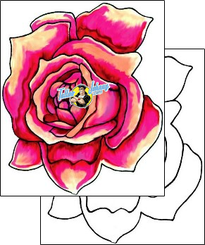 Rose Tattoo plant-life-rose-tattoos-kim-vance-kvf-00021