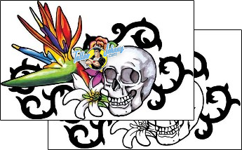 Skull Tattoo horror-skull-tattoos-kim-vance-kvf-00030