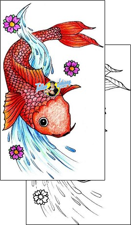 Fish Tattoo marine-life-fish-tattoos-kim-walsh-kwf-00002
