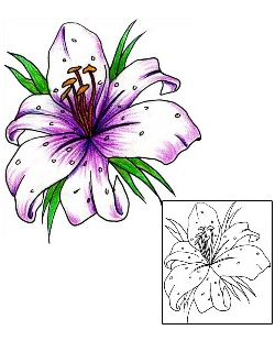 Lily Tattoo Plant Life tattoo | KWF-00012