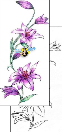 Flower Tattoo plant-life-flowers-tattoos-kim-walsh-kwf-00033