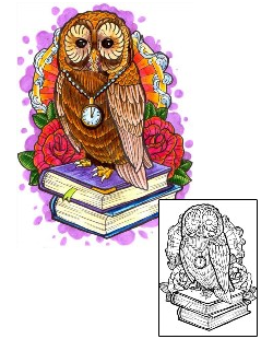 Owl Tattoo Animal tattoo | KWF-00124