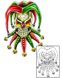 Joker - Jester Tattoo Horror tattoo | KYF-00024