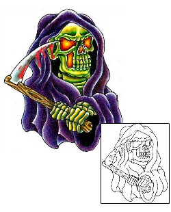 Reaper Tattoo Horror tattoo | KYF-00035