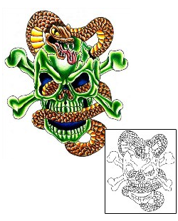 Snake Tattoo Horror tattoo | KYF-00039