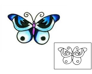 Butterfly Tattoo Insects tattoo | L1F-00007
