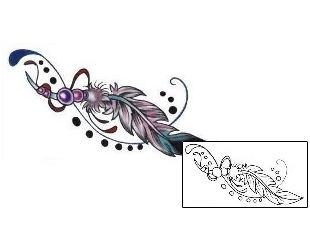 Feather Tattoo Miscellaneous tattoo | L1F-00024