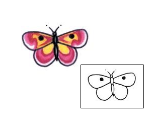 Butterfly Tattoo Insects tattoo | L1F-00043