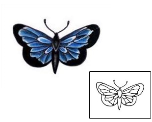 Butterfly Tattoo L1F-00047