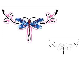 Dragonfly Tattoo Specific Body Parts tattoo | L1F-00100