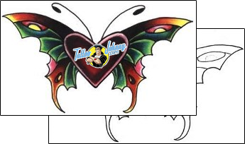 Heart Tattoo butterfly-tattoos-lisa-harrison-l1f-00112