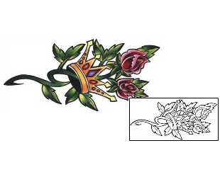 Crown Tattoo Plant Life tattoo | L1F-00119