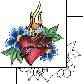 Heart Tattoo miscellaneous-fire-tattoos-lisa-harrison-l1f-00126