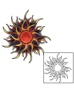 Sun Tattoo Miscellaneous tattoo | L1F-00127