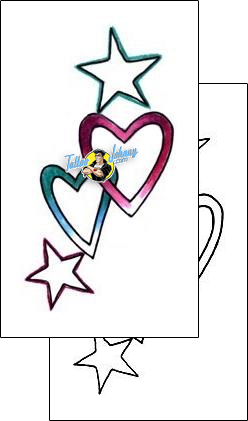 Star Tattoo heart-tattoos-lisa-harrison-l1f-00141