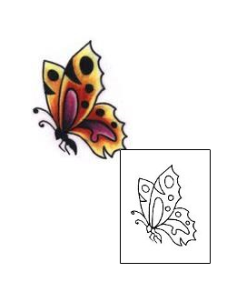 Butterfly Tattoo L1F-00144