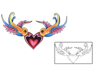 Heart Tattoo L1F-00151