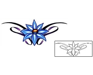Flower Tattoo Specific Body Parts tattoo | L1F-00203