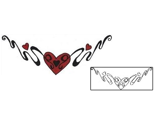 Heart Tattoo Specific Body Parts tattoo | L1F-00215