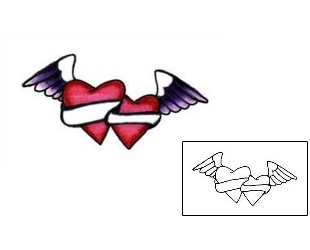 Heart Tattoo Miscellaneous tattoo | L1F-00232