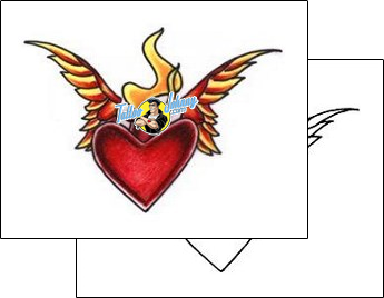 Heart Tattoo for-women-wings-tattoos-lisa-harrison-l1f-00234