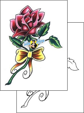 Rose Tattoo plant-life-flowers-tattoos-lisa-harrison-l1f-00239