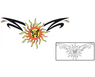 Sun Tattoo Tattoo Styles tattoo | L1F-00243