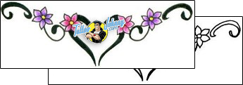 Heart Tattoo plant-life-flowers-tattoos-lisa-harrison-l1f-00250