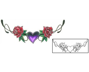 Rose Tattoo Specific Body Parts tattoo | L1F-00267