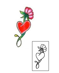 Heart Tattoo Plant Life tattoo | L1F-00294