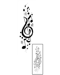 Music Tattoo Miscellaneous tattoo | L1F-00298