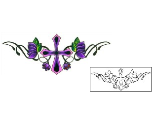 Cross Tattoo Specific Body Parts tattoo | L1F-00303