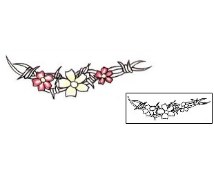 Barbed Wire Tattoo Plant Life tattoo | L1F-00333