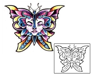 Butterfly Tattoo Insects tattoo | L1F-00351