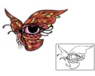 Eye Tattoo Insects tattoo | L1F-00352