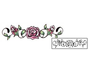 Flower Tattoo Plant Life tattoo | L1F-00387