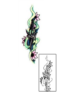 Dagger Tattoo Plant Life tattoo | L1F-00390