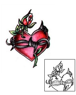Heart Tattoo Plant Life tattoo | L1F-00400