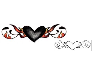 Heart Tattoo Specific Body Parts tattoo | L1F-00402