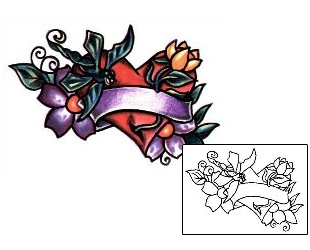 Flower Tattoo Miscellaneous tattoo | L1F-00419