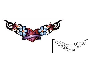 Banner Tattoo Specific Body Parts tattoo | L1F-00420