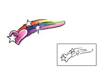 Rainbow Tattoo Specific Body Parts tattoo | L1F-00439