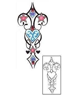 Heart Tattoo Specific Body Parts tattoo | L1F-00442